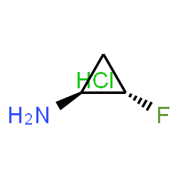 ChemSpider 2D Image | (1S,2S)-2-Fluorocyclopropanamine hydrochloride (1:1) | C3H7ClFN