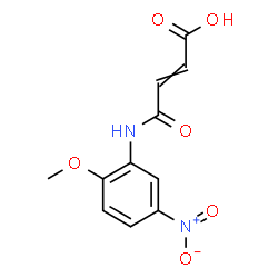 ChemSpider 2D Image | 4-[(2-Methoxy-5-nitrophenyl)amino]-4-oxo-2-butenoic acid | C11H10N2O6