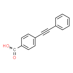 ChemSpider 2D Image | 4-(Phenylethynyl)(carboxy-~14~C)benzoic acid | C1414CH10O2
