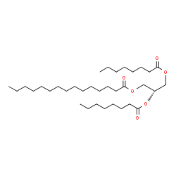 ChemSpider 2D Image | 2,3-Bis(octanoyloxy)propyl pentadecanoate | C34H64O6