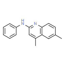 ChemSpider 2D Image | 4,6-Dimethyl-N-phenyl-2-quinolinamine | C17H16N2