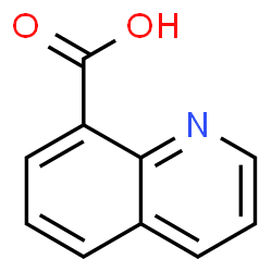 ChemSpider 2D Image | 8-Quinolinecarboxylic acid | C10H7NO2