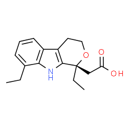 ChemSpider 2D Image | (+)-etodolac | C17H21NO3