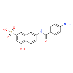 ChemSpider 2D Image | p-Aminobenzoyl J Acid | C17H14N2O5S