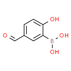 ChemSpider 2D Image | (5-Formyl-2-hydroxyphenyl)boronic acid | C7H7BO4