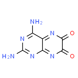 ChemSpider 2D Image | 2,4-Diamino-6,7-pteridinedione | C6H4N6O2