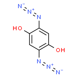 ChemSpider 2D Image | 2,5-Diazido-1,4-benzenediol | C6H4N6O2