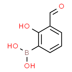 ChemSpider 2D Image | (3-Formyl-2-hydroxyphenyl)boronic acid | C7H7BO4