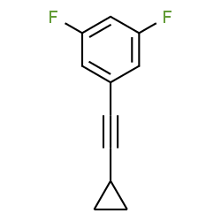 ChemSpider 2D Image | 1-(Cyclopropylethynyl)-3,5-difluorobenzene | C11H8F2