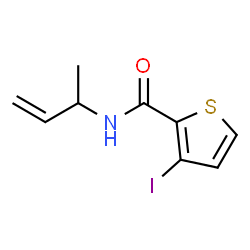 ChemSpider 2D Image | N-(3-Buten-2-yl)-3-iodo-2-thiophenecarboxamide | C9H10INOS