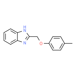 ChemSpider 2D Image | 2-((p-Tolyloxy)methyl)-1H-benzo[d]imidazole | C15H14N2O
