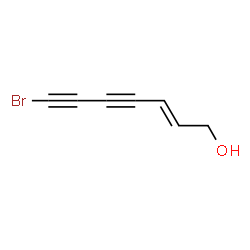 ChemSpider 2D Image | (2E)-7-Bromo-2-heptene-4,6-diyn-1-ol | C7H5BrO