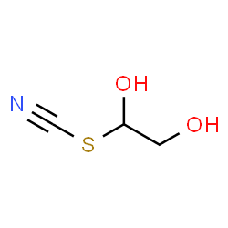 ChemSpider 2D Image | 1,2-Dihydroxyethyl thiocyanate | C3H5NO2S