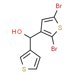 ChemSpider 2D Image | (2,5-Dibromo-3-thienyl)(3-thienyl)methanol | C9H6Br2OS2