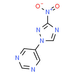 ChemSpider 2D Image | 5-(3-Nitro-1H-1,2,4-triazol-1-yl)pyrimidine | C6H4N6O2