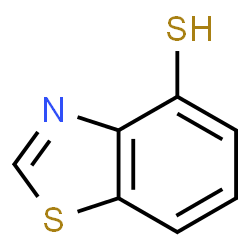 ChemSpider 2D Image | 1,3-Benzothiazole-4-thiol | C7H5NS2