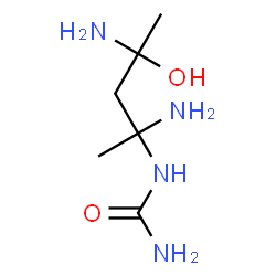 ChemSpider 2D Image | 1-(2,4-Diamino-4-hydroxy-2-pentanyl)urea | C6H16N4O2