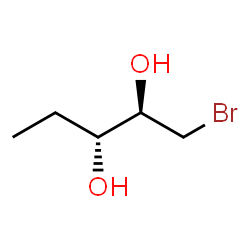 ChemSpider 2D Image | (2R,3R)-1-Bromo-2,3-pentanediol | C5H11BrO2