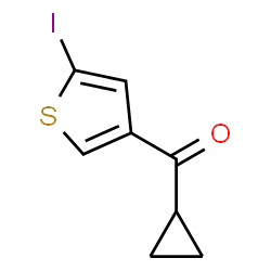 ChemSpider 2D Image | Cyclopropyl(5-iodo-3-thienyl)methanone | C8H7IOS