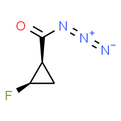 ChemSpider 2D Image | (1R,2R)-2-Fluorocyclopropanecarbonyl azide | C4H4FN3O
