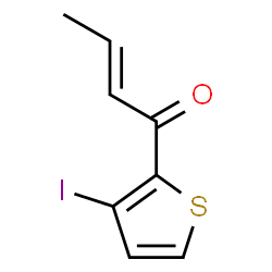 ChemSpider 2D Image | (2E)-1-(3-Iodo-2-thienyl)-2-buten-1-one | C8H7IOS