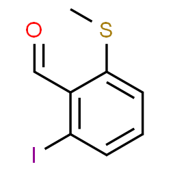 ChemSpider 2D Image | 2-Iodo-6-(methylsulfanyl)benzaldehyde | C8H7IOS
