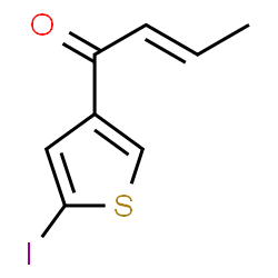 ChemSpider 2D Image | (2E)-1-(5-Iodo-3-thienyl)-2-buten-1-one | C8H7IOS