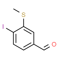ChemSpider 2D Image | 4-Iodo-3-(methylsulfanyl)benzaldehyde | C8H7IOS