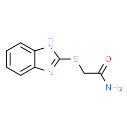 ChemSpider 2D Image | 2-(1H-Benzimidazol-2-ylsulfanyl)acetamide | C9H9N3OS