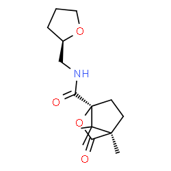 ChemSpider 2D Image | (1S,4R)-4,7,7-Trimethyl-3-oxo-N-[(2R)-tetrahydro-2-furanylmethyl]-2-oxabicyclo[2.2.1]heptane-1-carboxamide | C15H23NO4