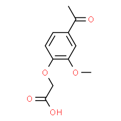 ChemSpider 2D Image | (4-Acetyl-2-methoxyphenoxy)acetic acid | C11H12O5
