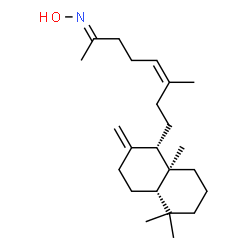 ChemSpider 2D Image | (2E,5Z)-N-Hydroxy-6-methyl-8-[(1S,4aS,8aS)-5,5,8a-trimethyl-2-methylenedecahydro-1-naphthalenyl]-5-octen-2-imine | C23H39NO