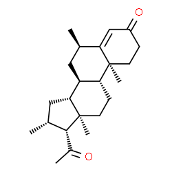 ChemSpider 2D Image | (6beta,8alpha,9beta,10alpha,13alpha,16beta)-6,16-Dimethylpregn-4-ene-3,20-dione | C23H34O2