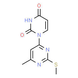 ChemSpider 2D Image | 6'-Methyl-2'-(methylsulfanyl)-2H-1,4'-bipyrimidine-2,4(3H)-dione | C10H10N4O2S