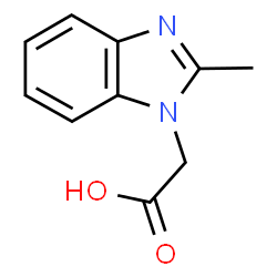 ChemSpider 2D Image | 2-Methyl-1H-benzimidazole-1-acetic acid | C10H10N2O2