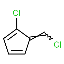 ChemSpider 2D Image | (5E)-1-Chloro-5-(chloromethylene)-1,3-cyclopentadiene | C6H4Cl2
