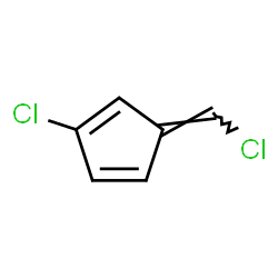 ChemSpider 2D Image | (5E)-2-Chloro-5-(chloromethylene)-1,3-cyclopentadiene | C6H4Cl2