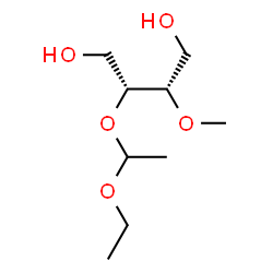 ChemSpider 2D Image | (2R,3S)-2-(1-Ethoxyethoxy)-3-methoxy-1,4-butanediol | C9H20O5