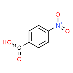 ChemSpider 2D Image | 4-Nitro(~14~C)benzoic acid | C614CH5NO4