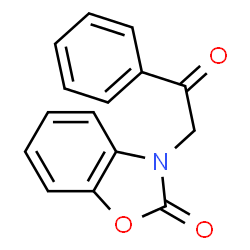 ChemSpider 2D Image | 3-(2-Oxo-2-phenyl-ethyl)-3H-benzooxazol-2-one | C15H11NO3