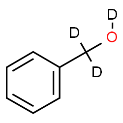 ChemSpider 2D Image | Phenyl(~2~H_2_)methan(~2~H)ol | C7H5D3O