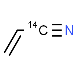 ChemSpider 2D Image | (1-~14~C)-2-Propenenitrile | C214CH3N
