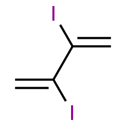 ChemSpider 2D Image | 2,3-Diiodo-1,3-butadiene | C4H4I2