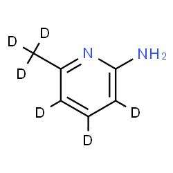 ChemSpider 2D Image | 6-(~2~H_3_)Methyl-2-(~2~H_3_)pyridinamine | C6H2D6N2