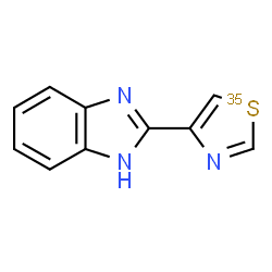 ChemSpider 2D Image | 2-[(~35~S)-1,3-Thiazol-4-yl]-1H-benzimidazole | C10H7N335S
