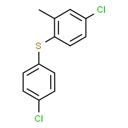 ChemSpider 2D Image | 4-Chloro-1-[(4-chlorophenyl)sulfanyl]-2-methylbenzene | C13H10Cl2S
