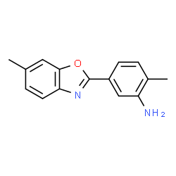 ChemSpider 2D Image | 2-Methyl-5-(6-methyl-1,3-benzoxazol-2-yl)aniline | C15H14N2O
