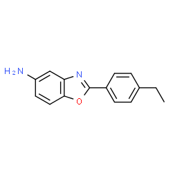 ChemSpider 2D Image | 2-(4-Ethylphenyl)-1,3-benzoxazol-5-amine | C15H14N2O