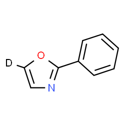 ChemSpider 2D Image | 2-Phenyl(5-~2~H)-1,3-oxazole | C9H6DNO