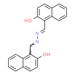 ChemSpider 2D Image | 1,1'-[(1E,2E)-1,2-Hydrazinediylidenedi(E)methylylidene]di(2-naphthol) | C22H16N2O2